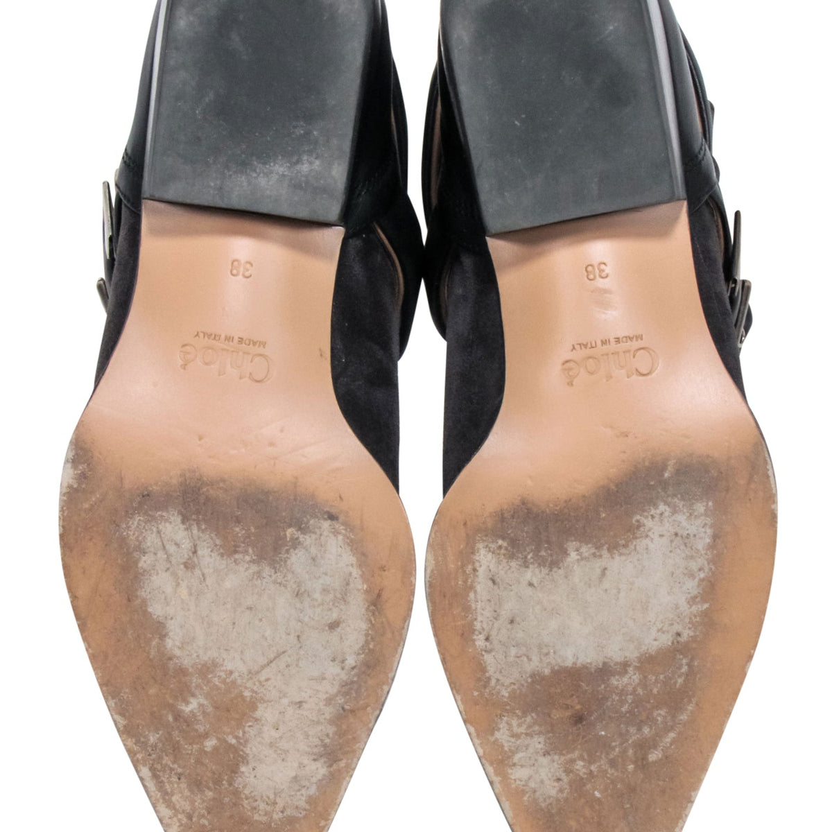 Chloe - Grey Suede " Rylee Strap" Booties Sz 8