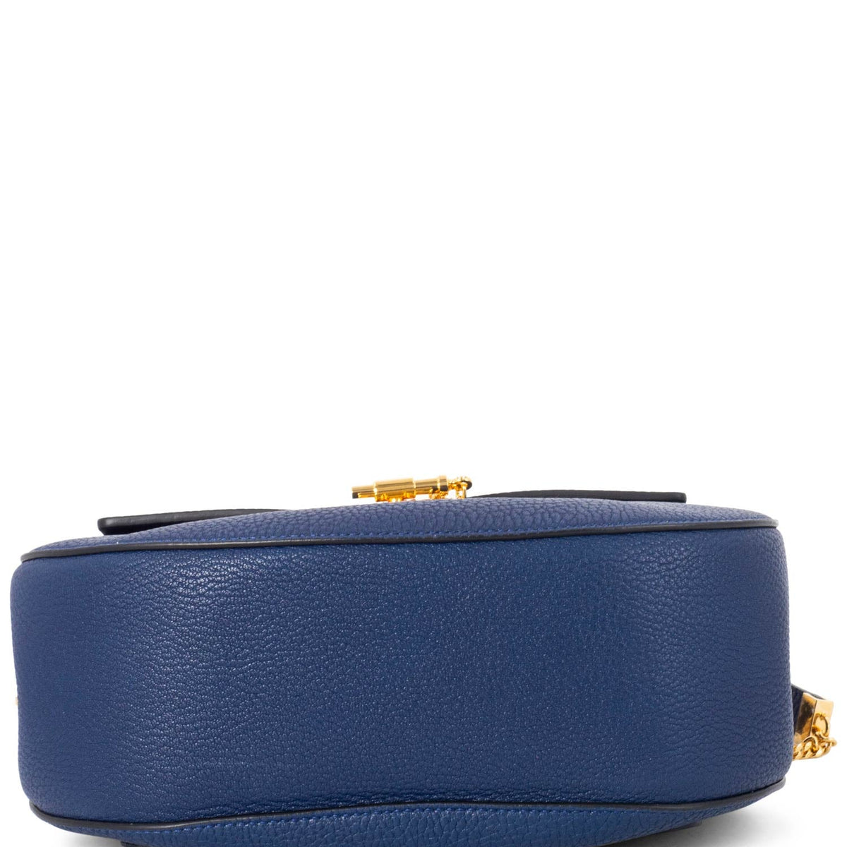 Chloe Leather Drew Messenger Bag Blue
