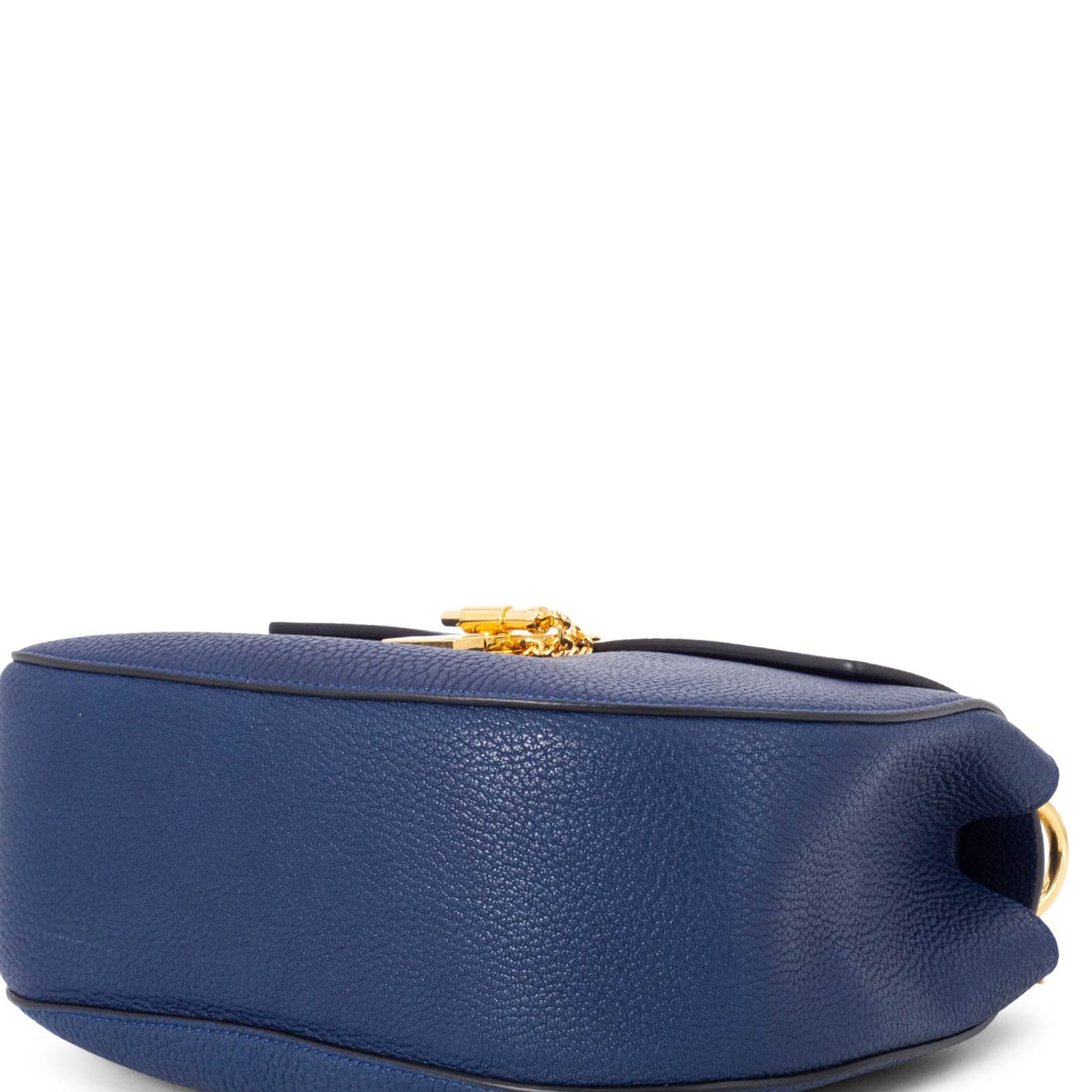 Chloe Leather Drew Messenger Bag Blue