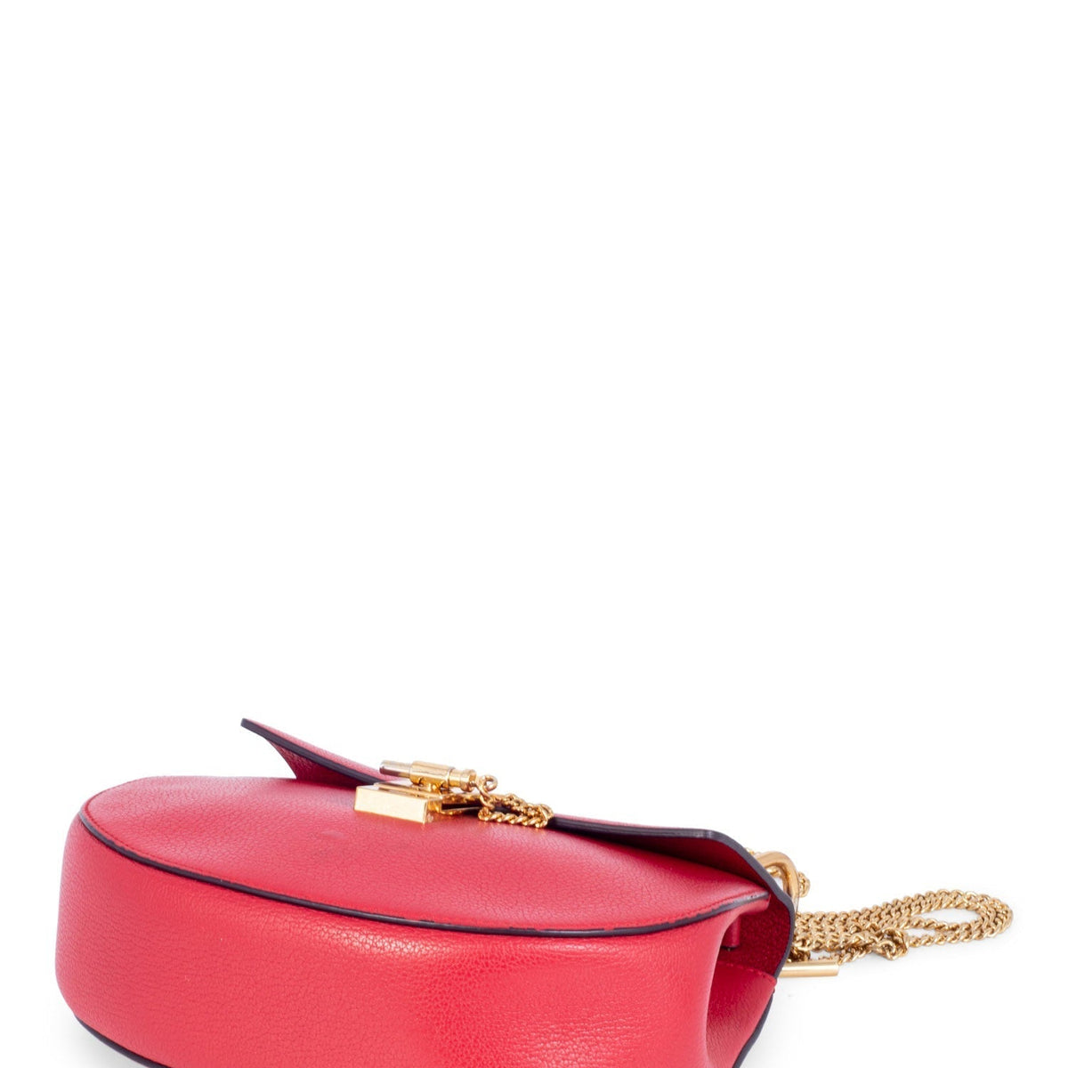 Chloe Leather Drew Messenger Bag Red
