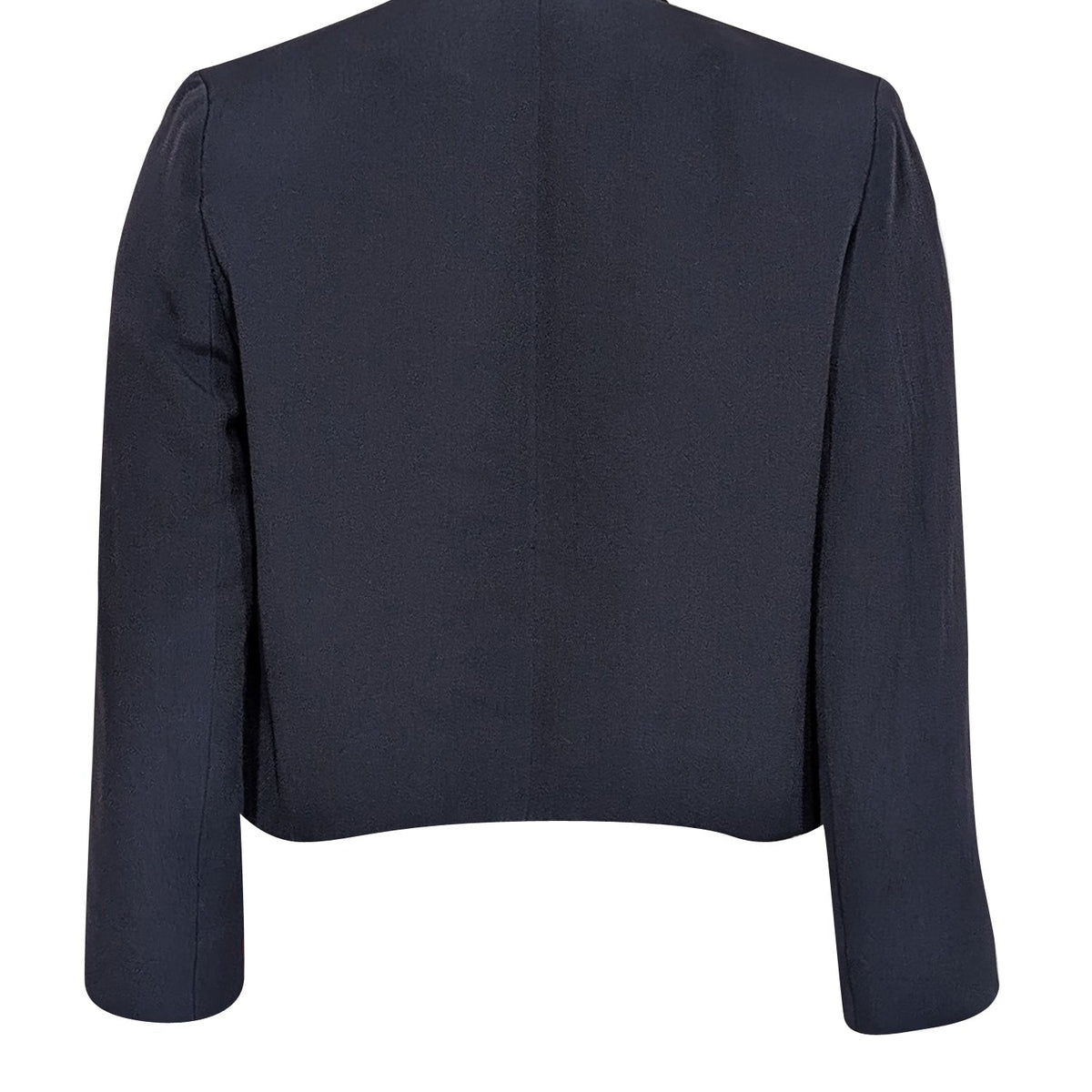 Chloe - Navy w/ Black Lapel Cropped Blazer Sz M