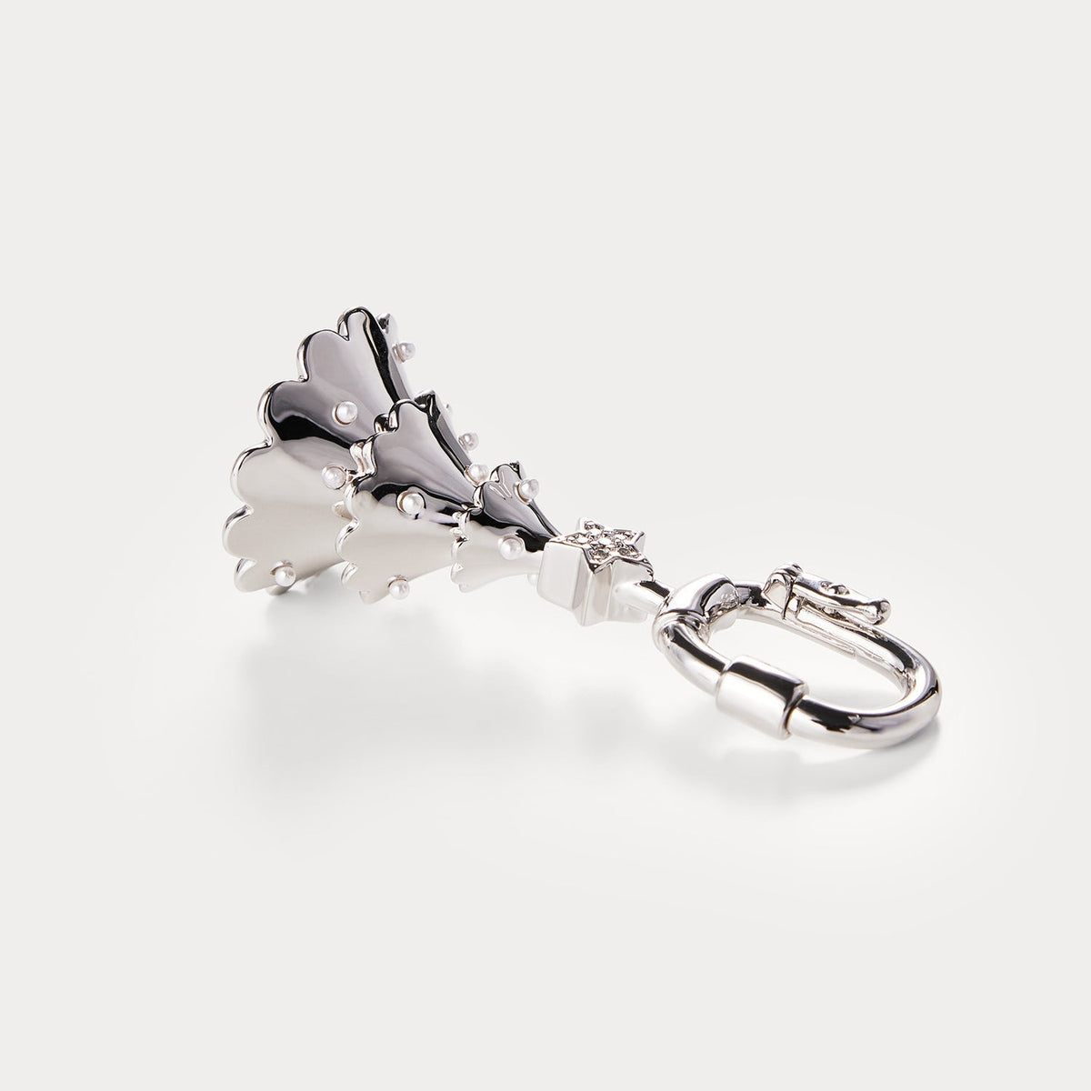 Classic Silver—Christmas Tree Bag Charm