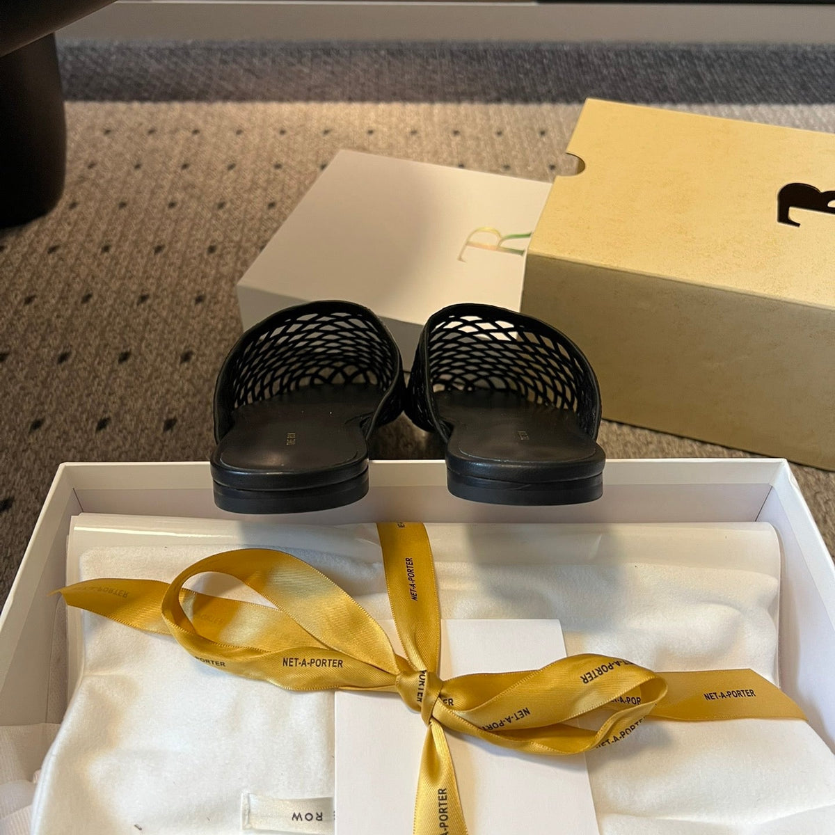 THE ROW LEATHER MULES