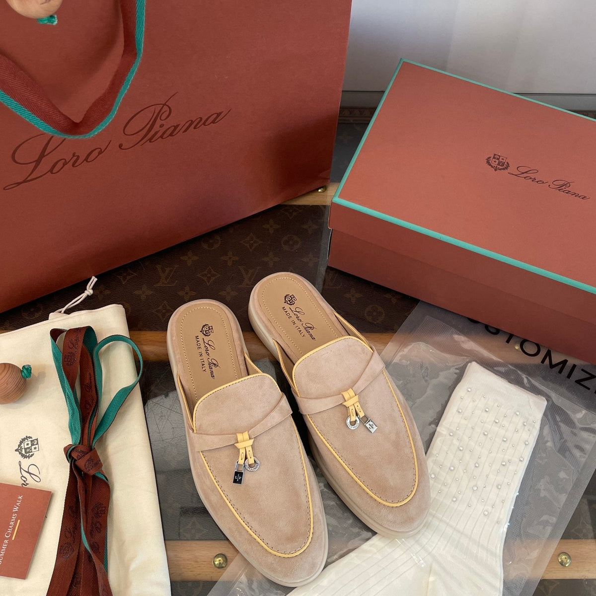 LORO P SUMMER CHARMS LOAFERS