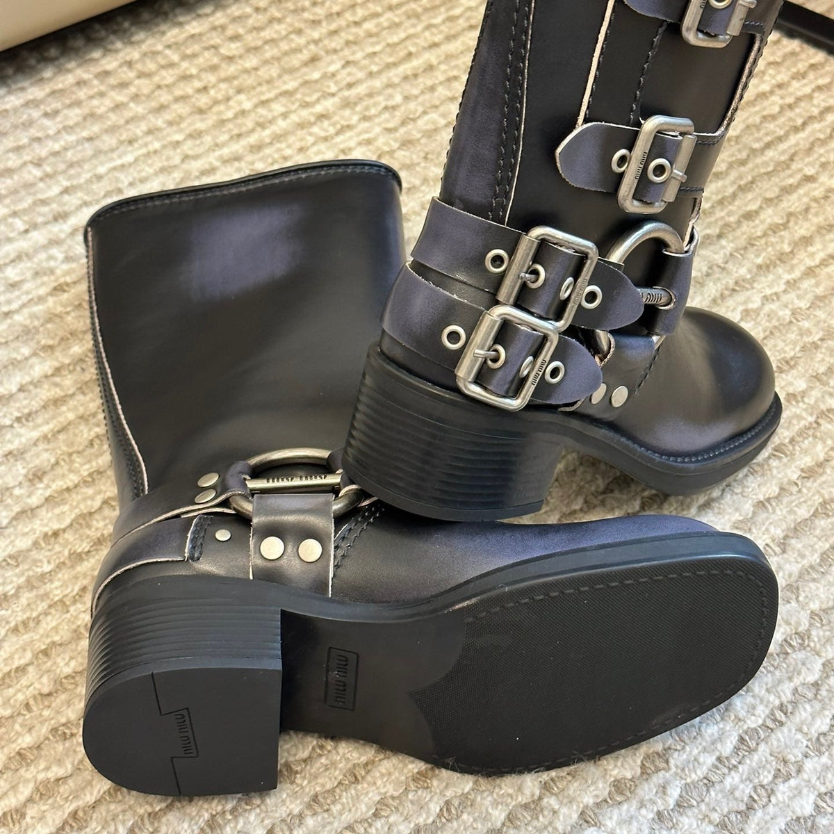 MIU M BOOTS
