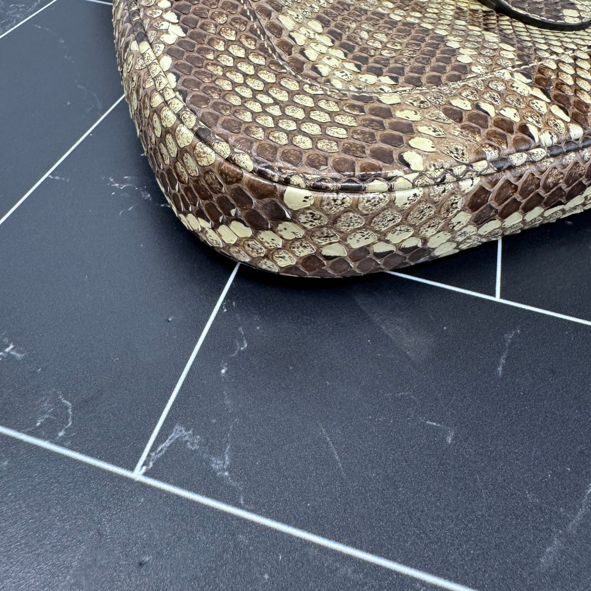 LIKE NEW Gucci Python Small Jackie Bag