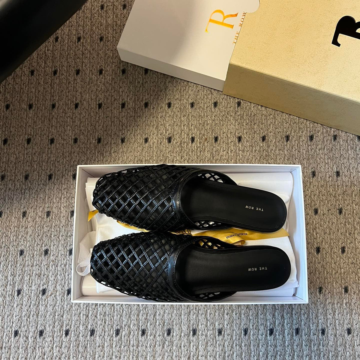 THE ROW LEATHER MULES