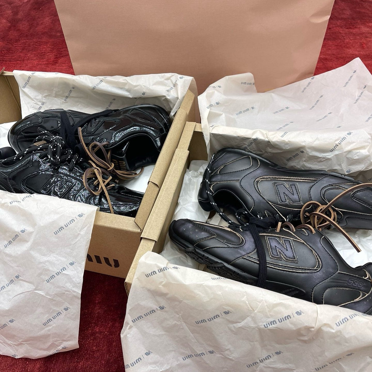 MIU M x NEW BALANCE TRAINERS