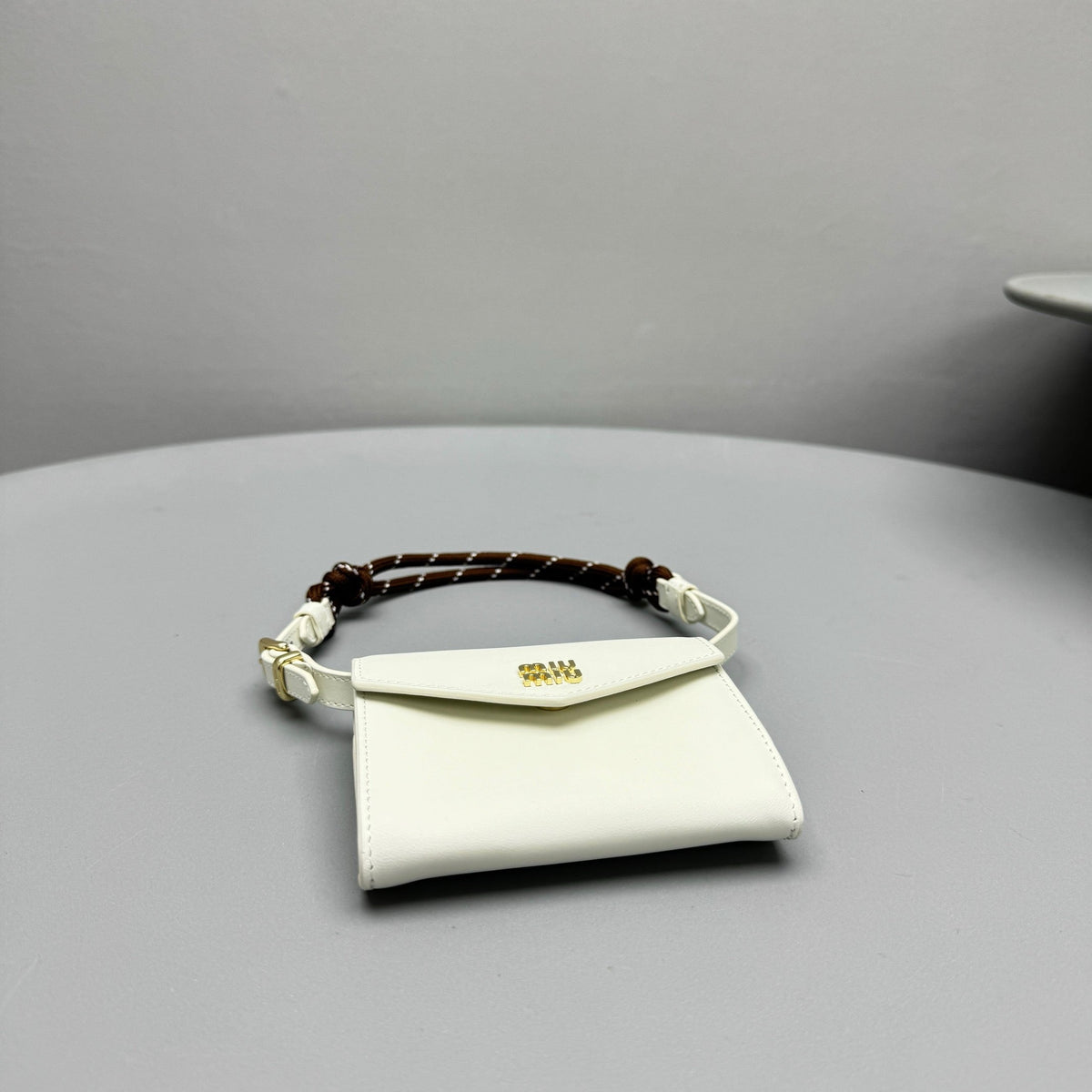 MIU M SHOULDER STRAP WALLET