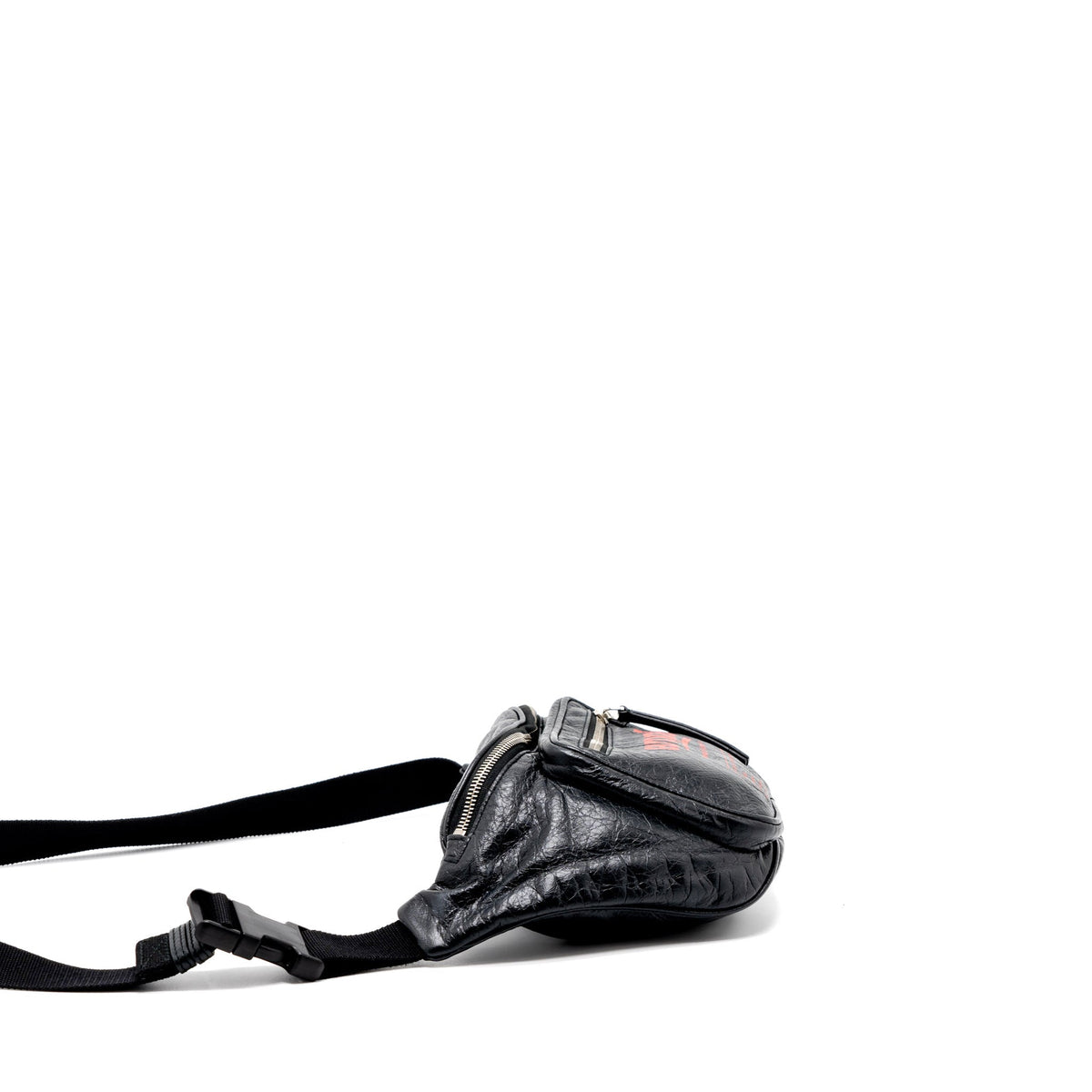 balenciaga Europa Belt Bag Calfskin Black/Red SHW