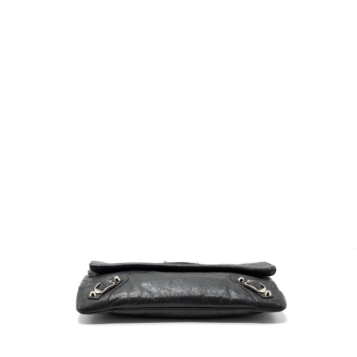 balenciaga City Fold Clutch/ Shoulder Bag Dark Grey SHW