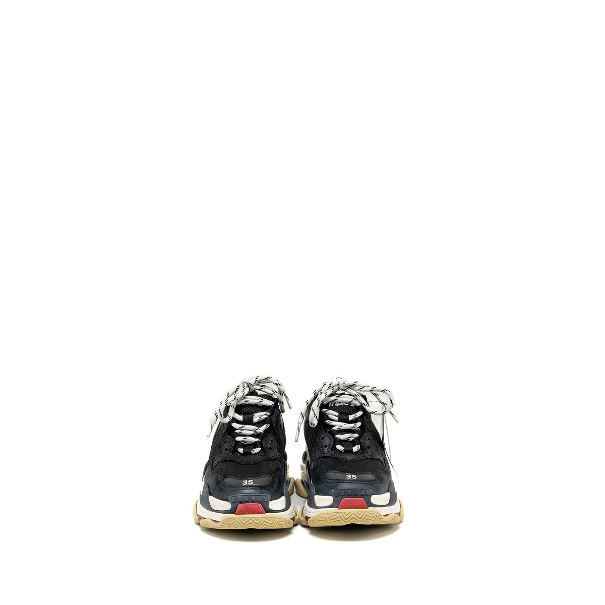 balenciaga Size 35 Triple S Sneakers Polyester/Rubber Multicolour