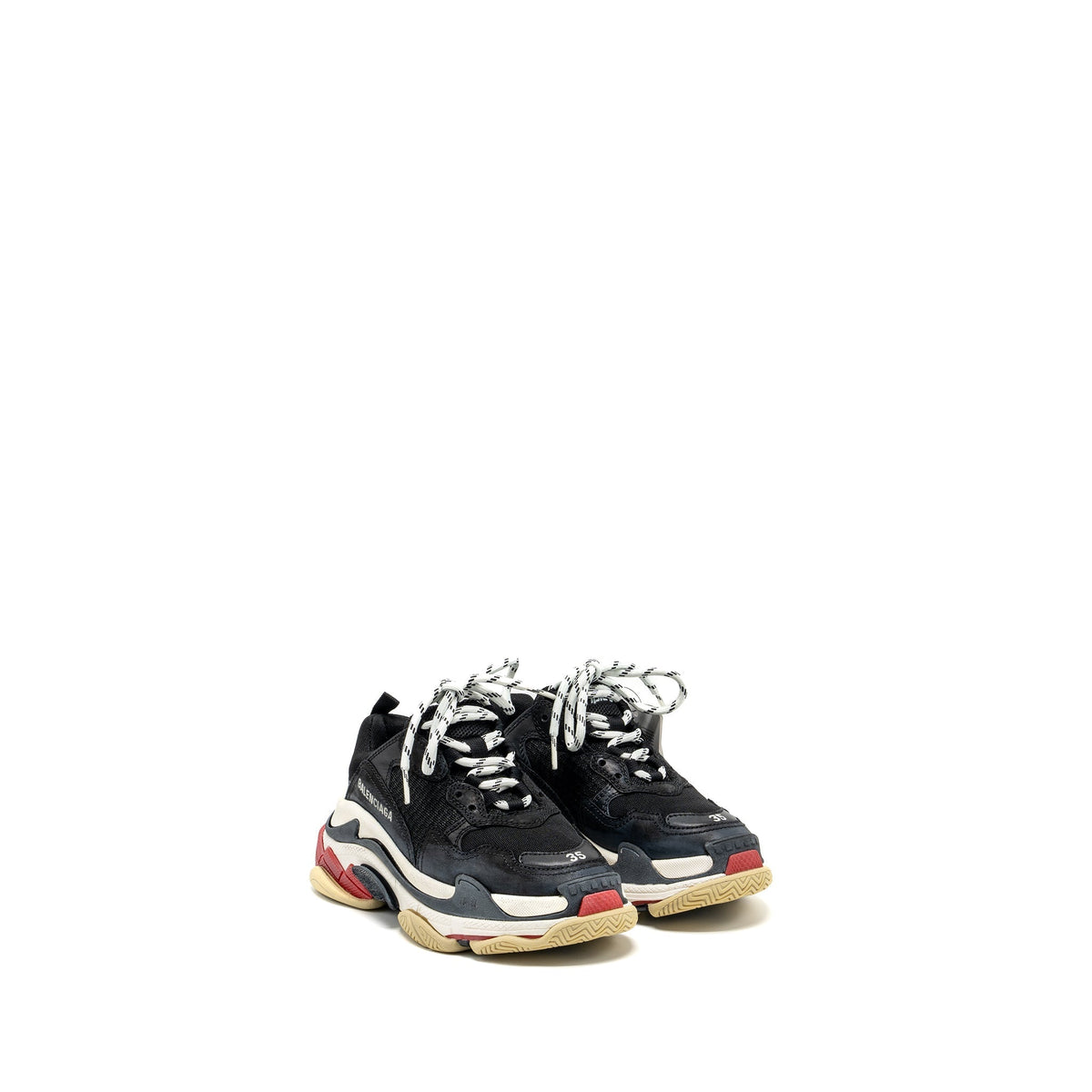 balenciaga Size 35 Triple S Sneakers Polyester/Rubber Multicolour
