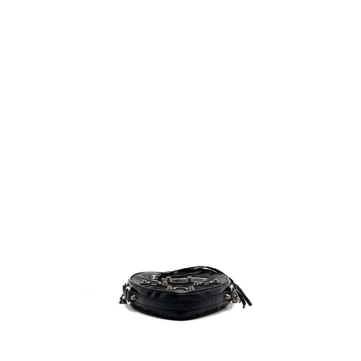 balenciaga Le Gagole Heart Mini Bag Arena Lambskin Black Ruthenium Hardware