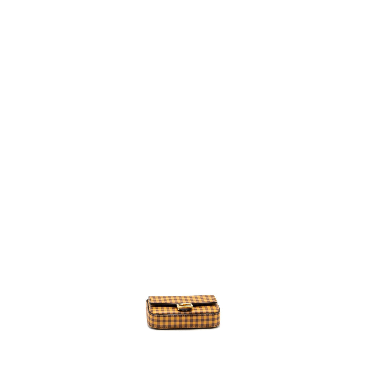 Top quality Fendi nano baguette bag charm leather yellow/multicolour GHW
