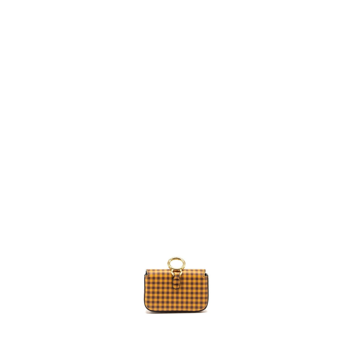 Top quality Fendi nano baguette bag charm leather yellow/multicolour GHW