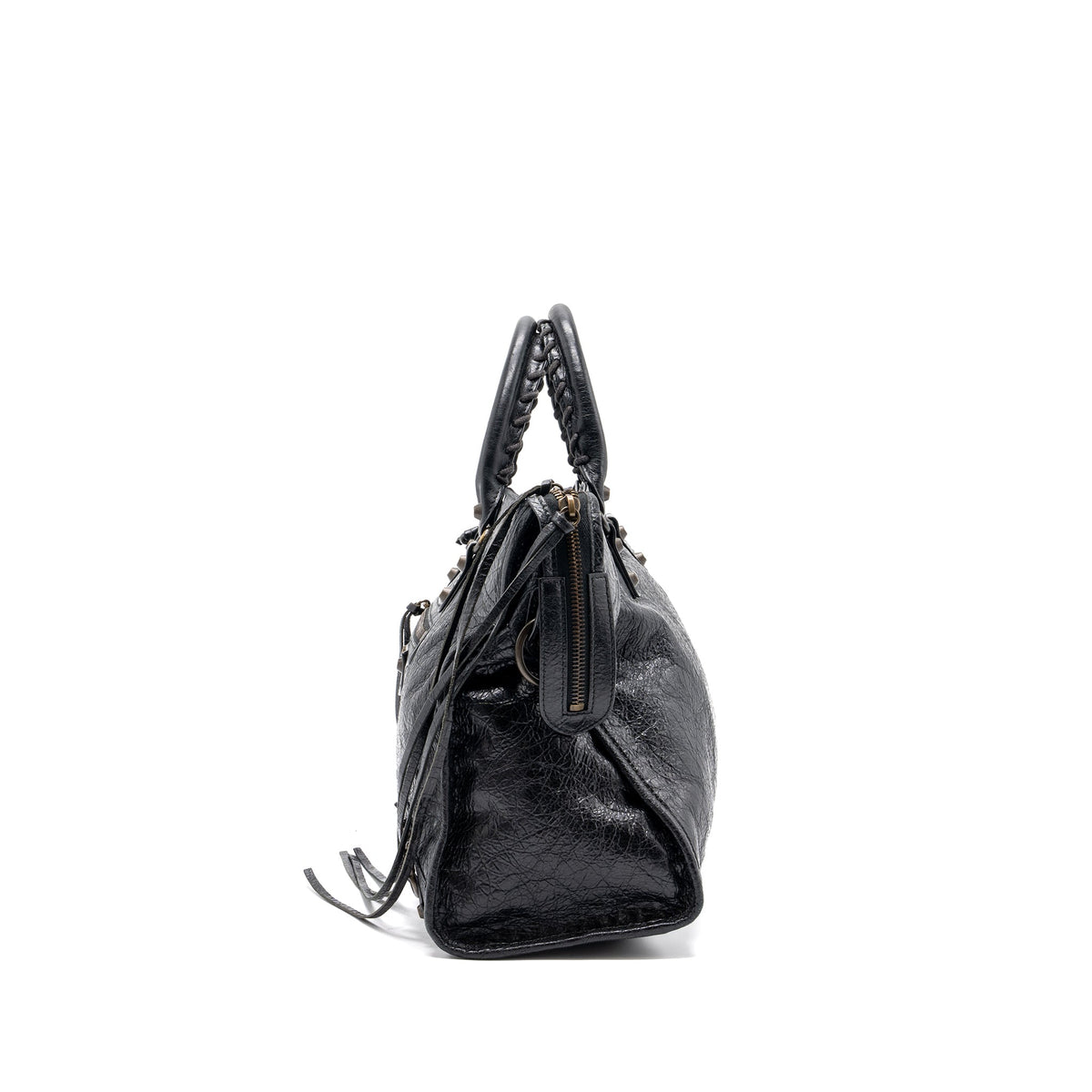 balenciaga Classic City Bag leather Black Ruthenium Gold Hardware