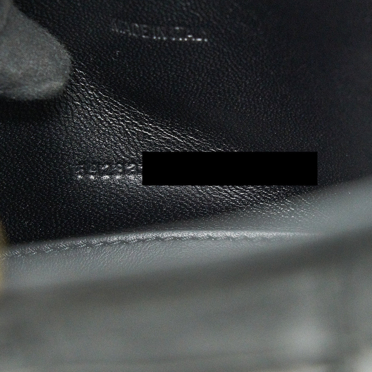 balenciaga Hourglass XS Embossed calfksin black GHW