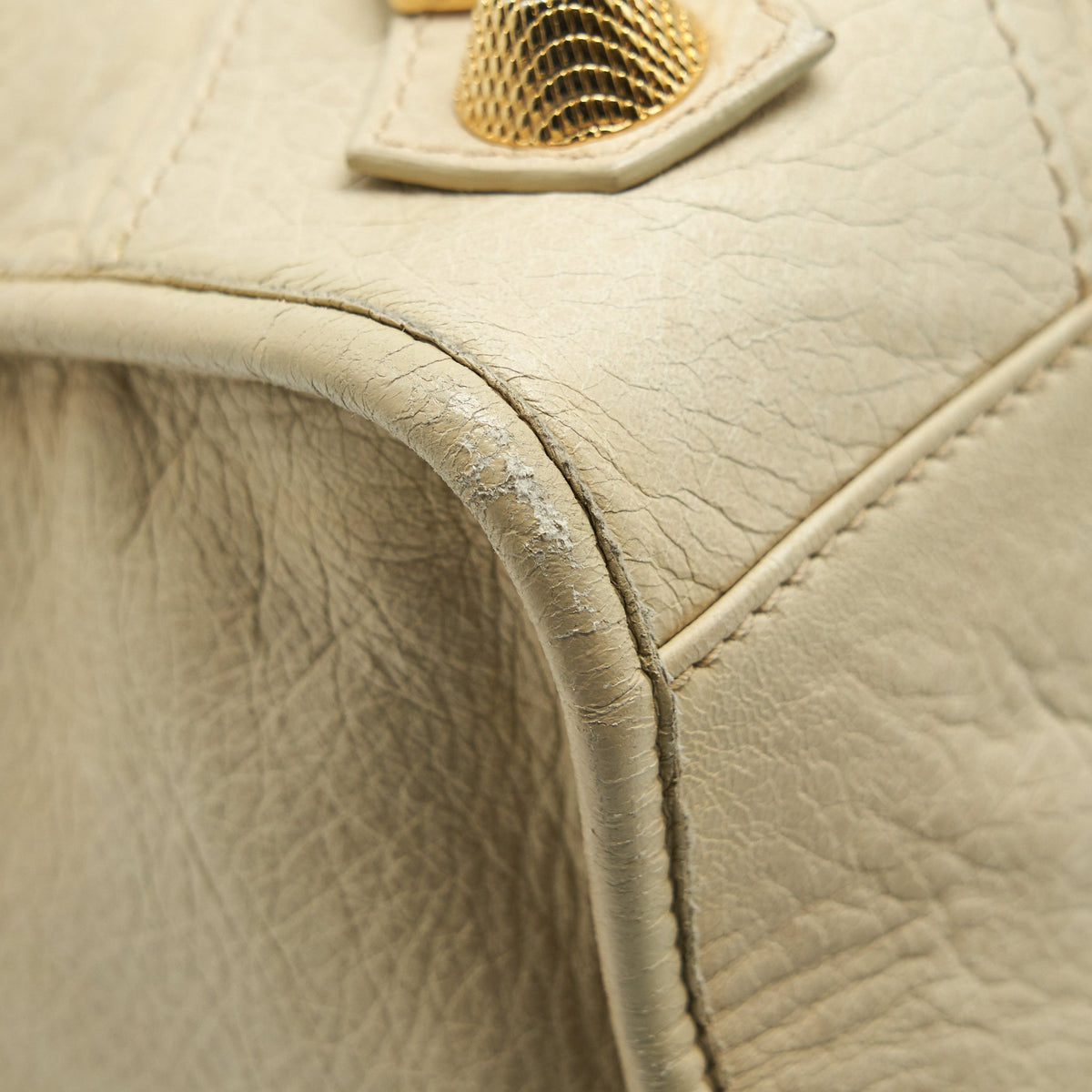 balenciaga Giant City Bag Beige GHW