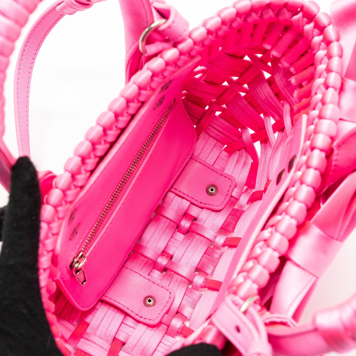 balenciaga Mini Tote Bag 2023s Valentine’s day Limited Edition Fabric Pink SHW
