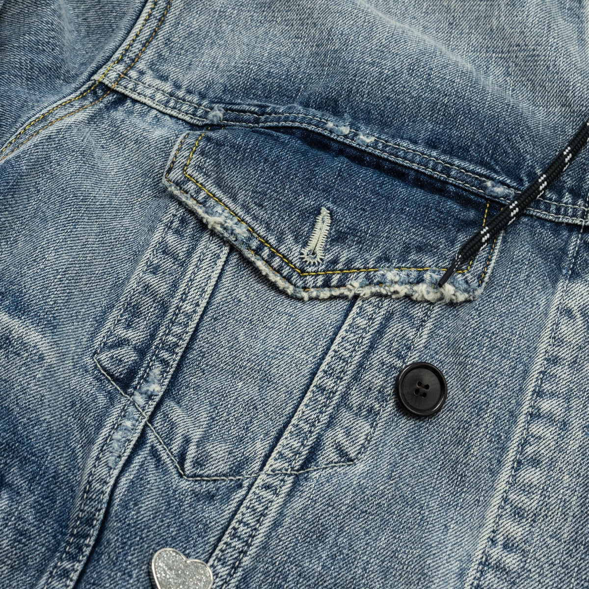 balenciaga size 38 denim jacket blue