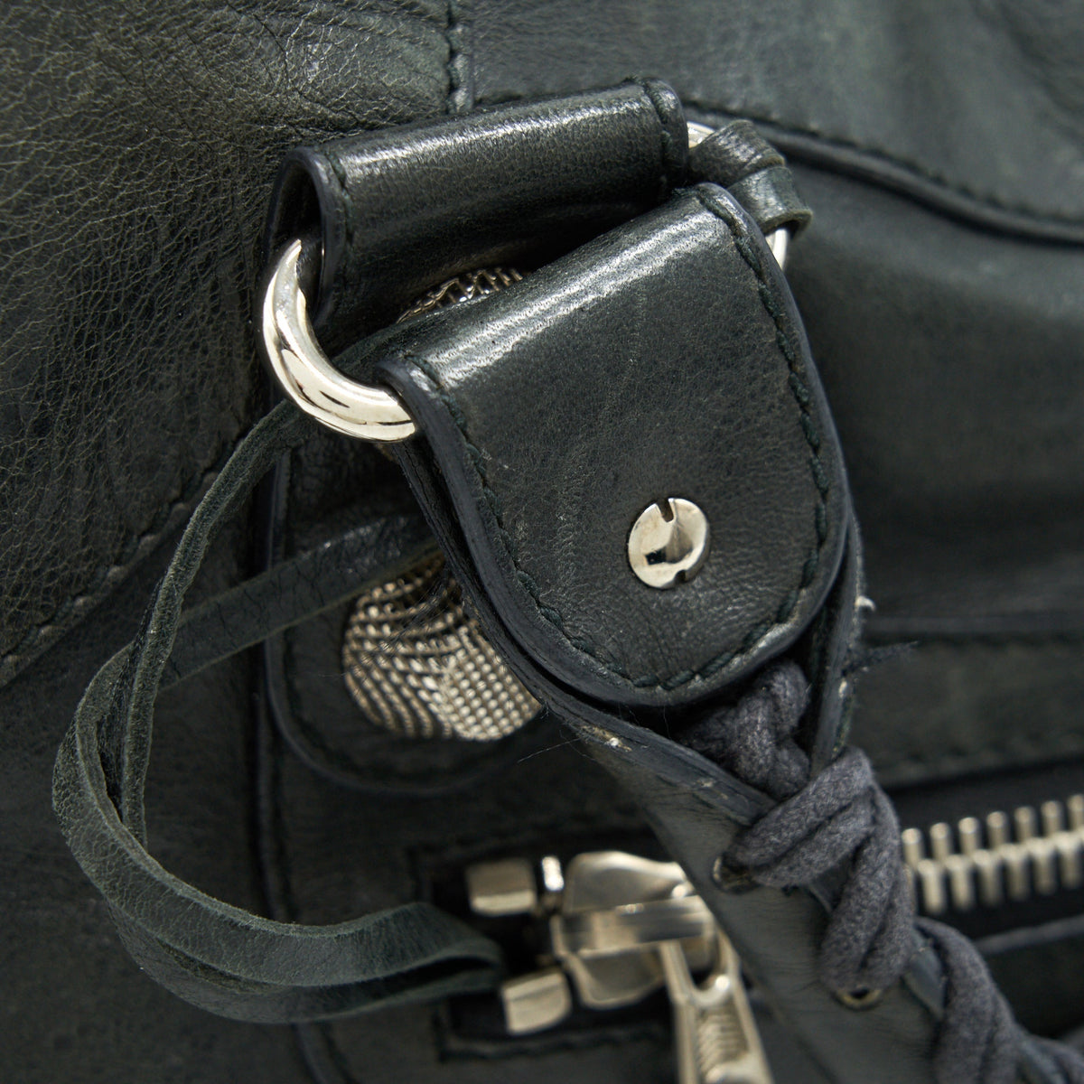 balenciaga Giant City in Black SHW