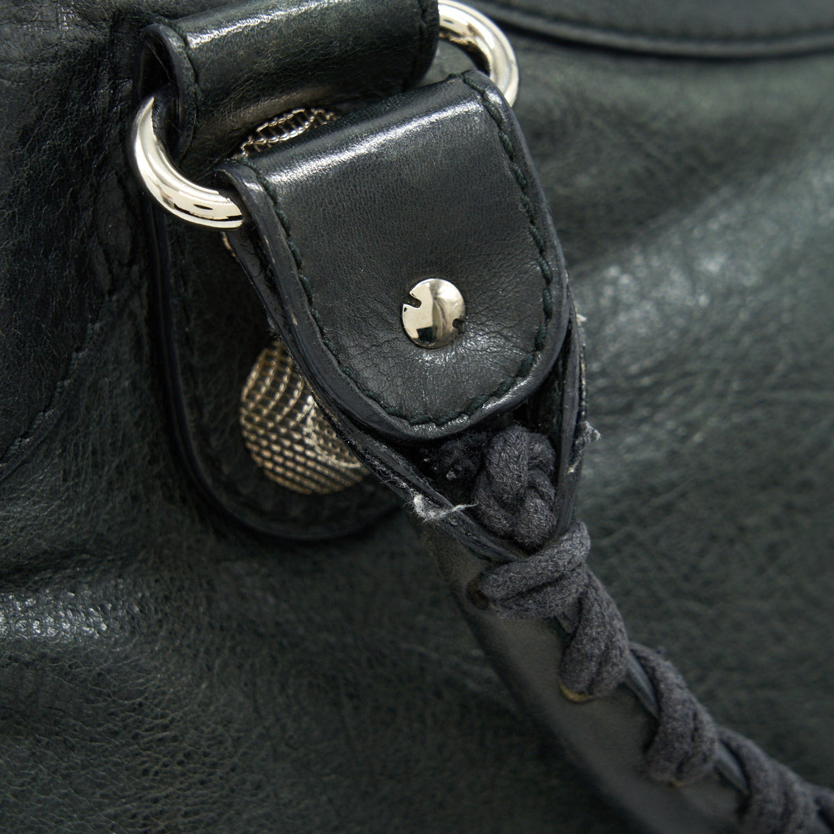 balenciaga Giant City in Black SHW