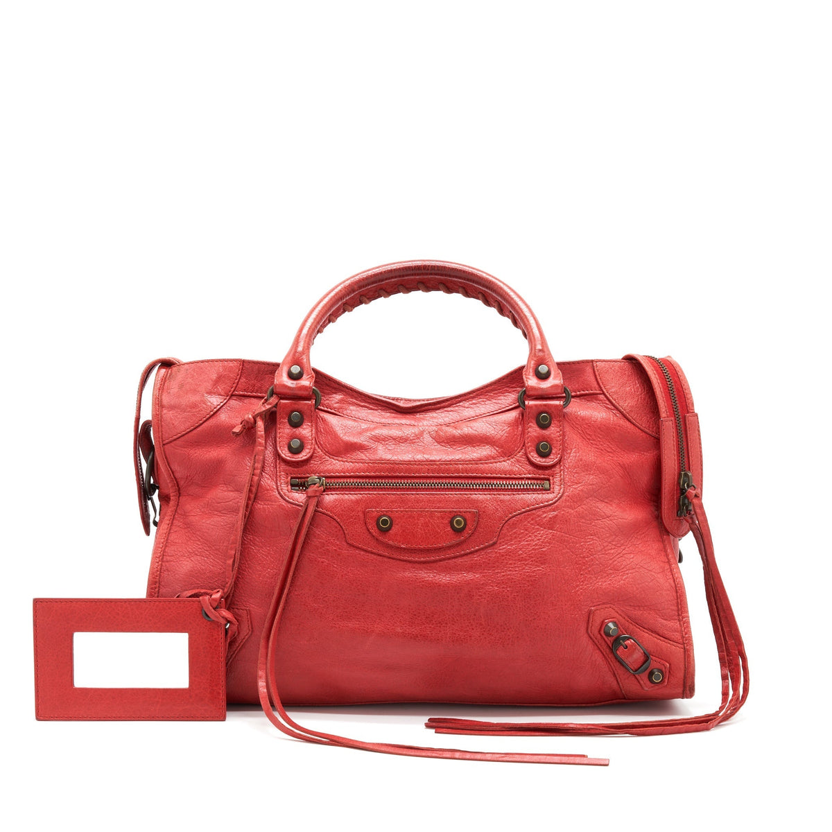 balenciaga CLASSIC CITY BAG RED