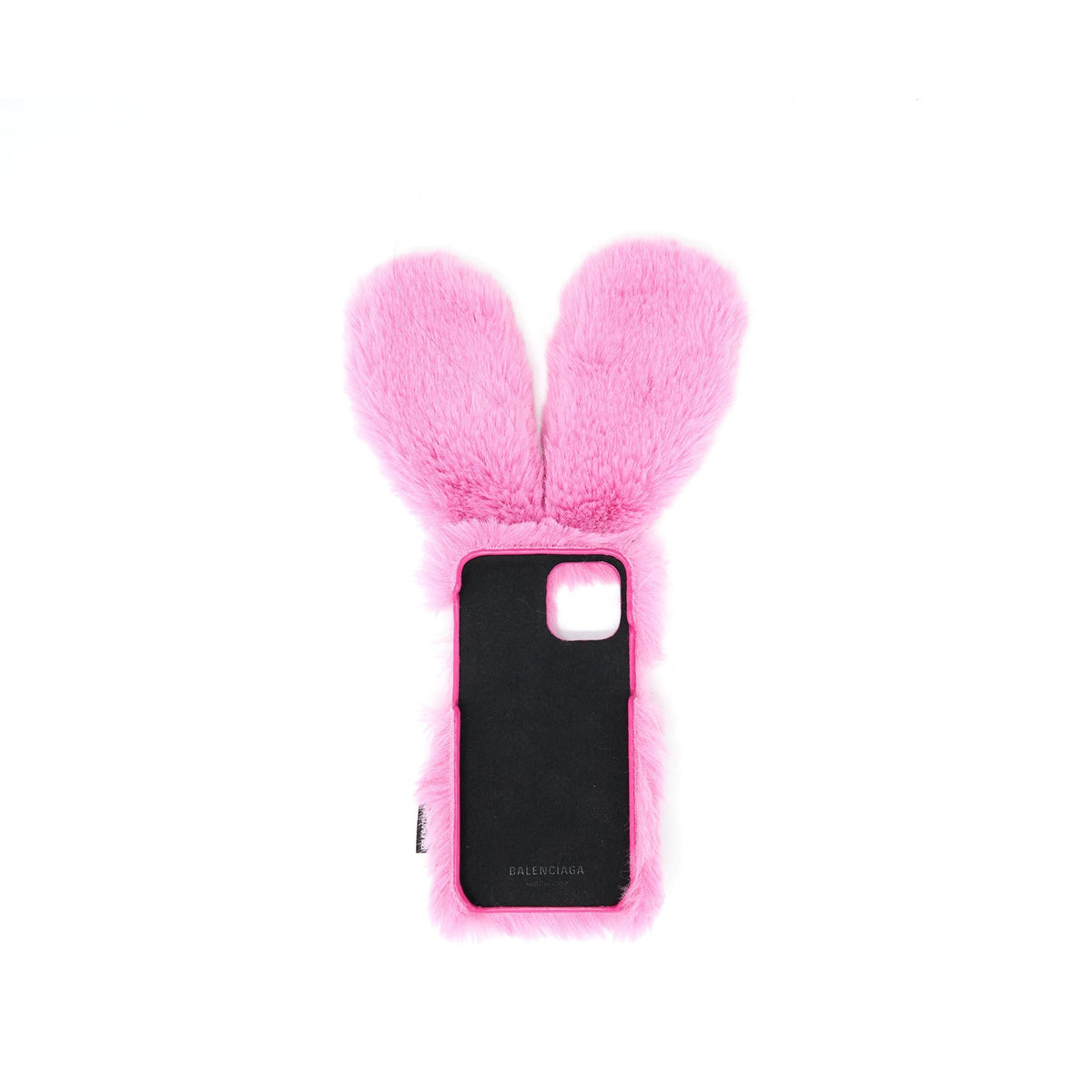 balenciaga Iphone12 /12 pro Fluffy Bunny Phone Case Pink
