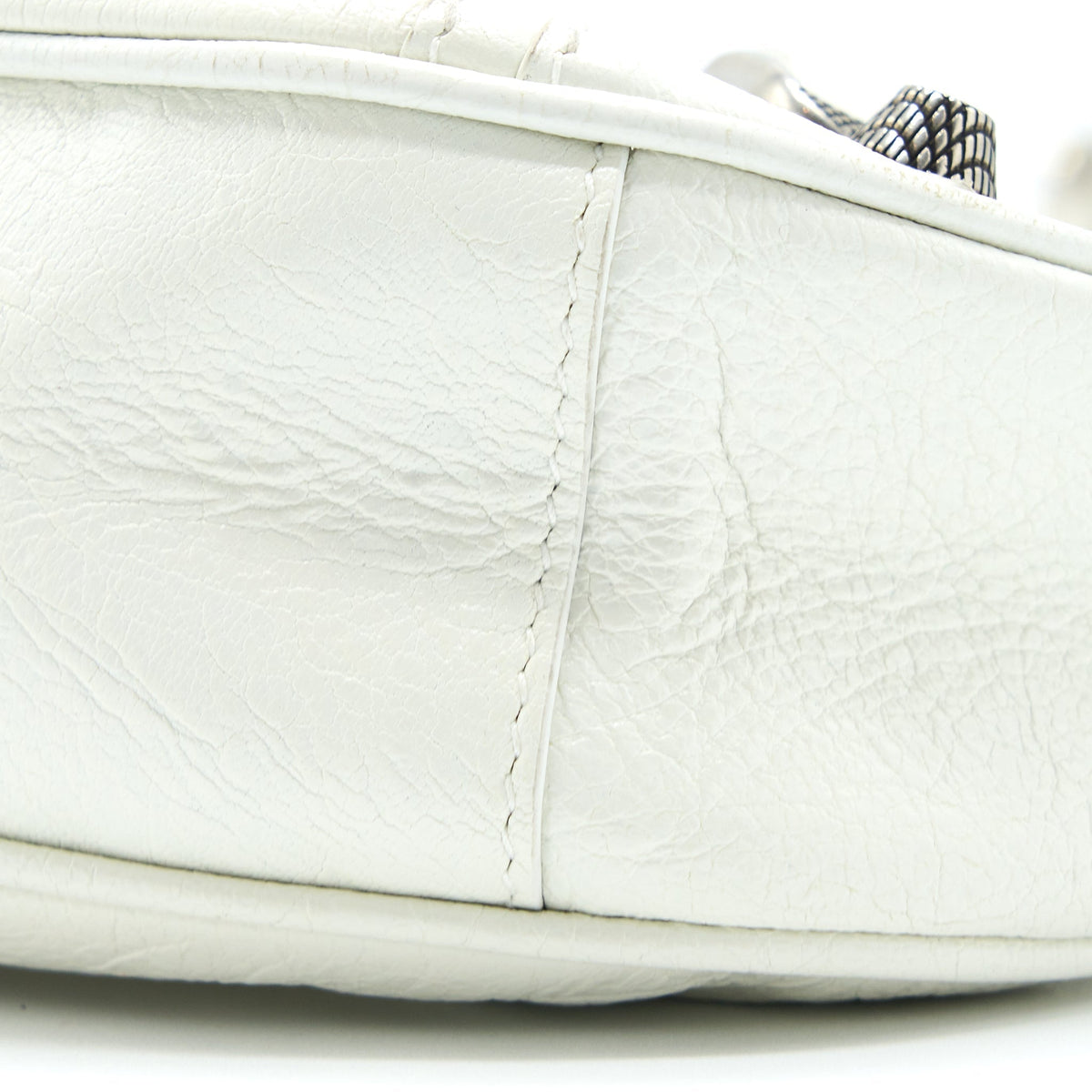 balenciaga Le Cagole XS Shoulder Bag Lambskin White SHW