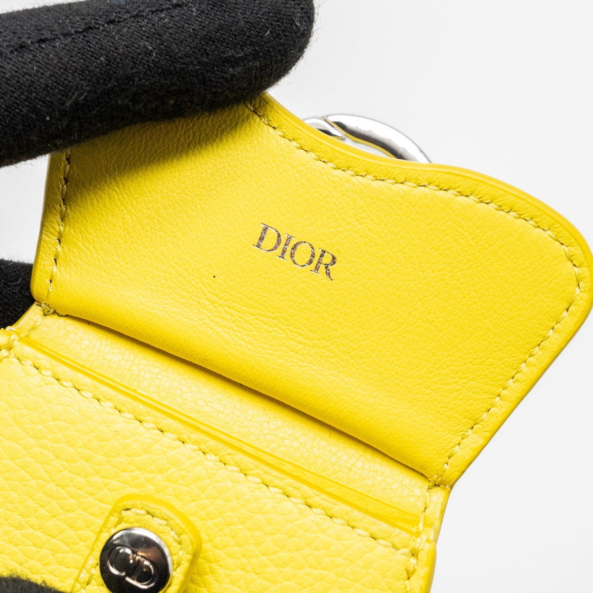 Top quality Dior Saddle Coin Pouch/Bag Charm Yellow