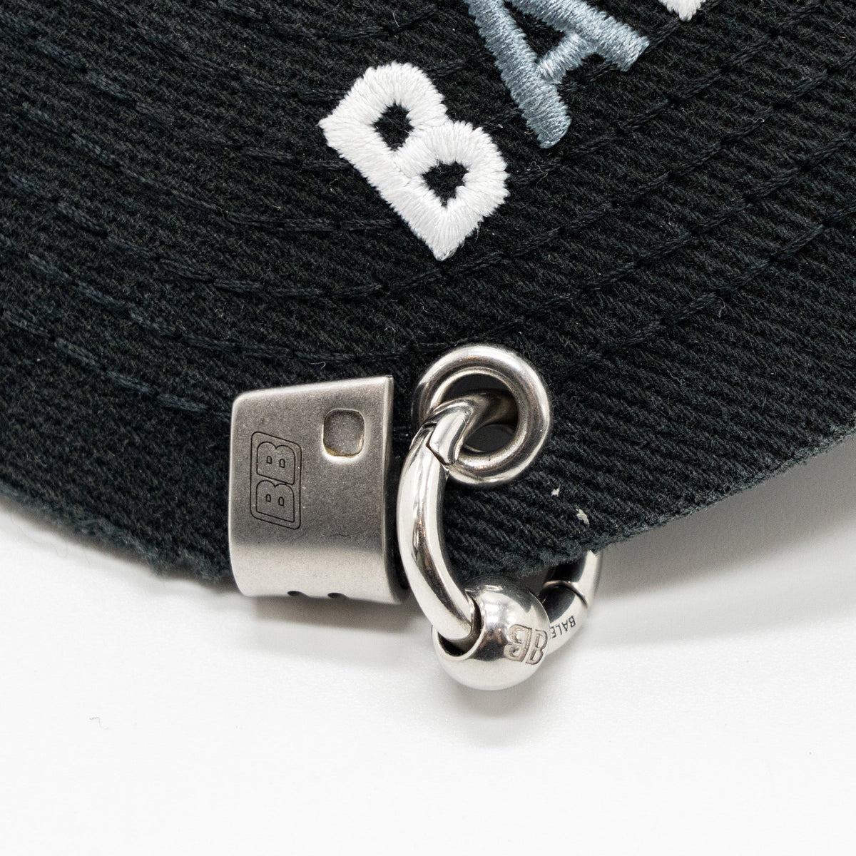 balenciaga L 2030 distressed piercing Cap Denim Grey