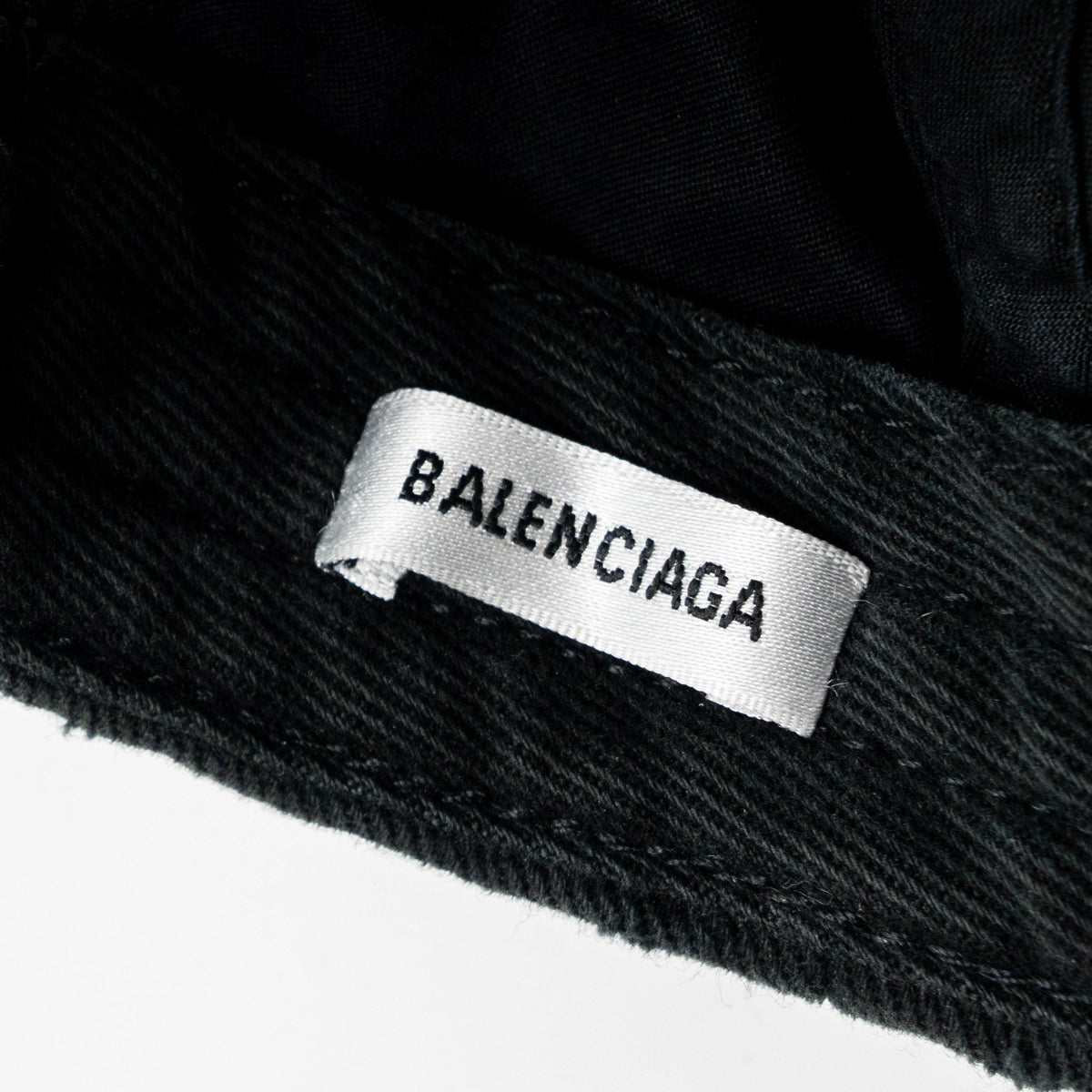 balenciaga L 2030 distressed piercing Cap Denim Grey