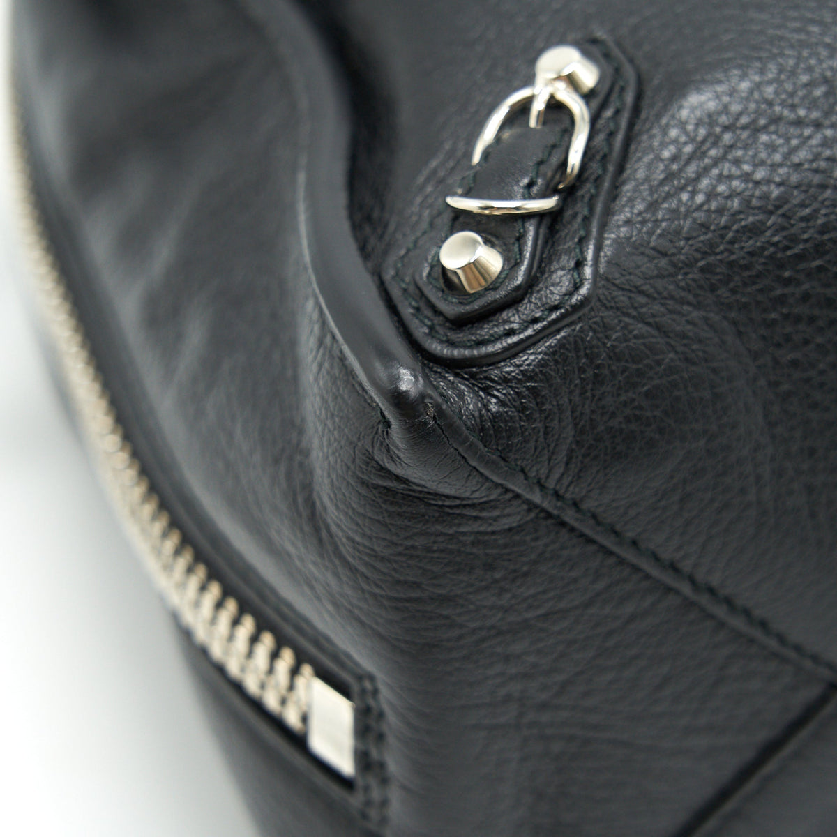 balenciaga PAPIER A4 CLASSIC STUDS BAG LEATHER BLACK