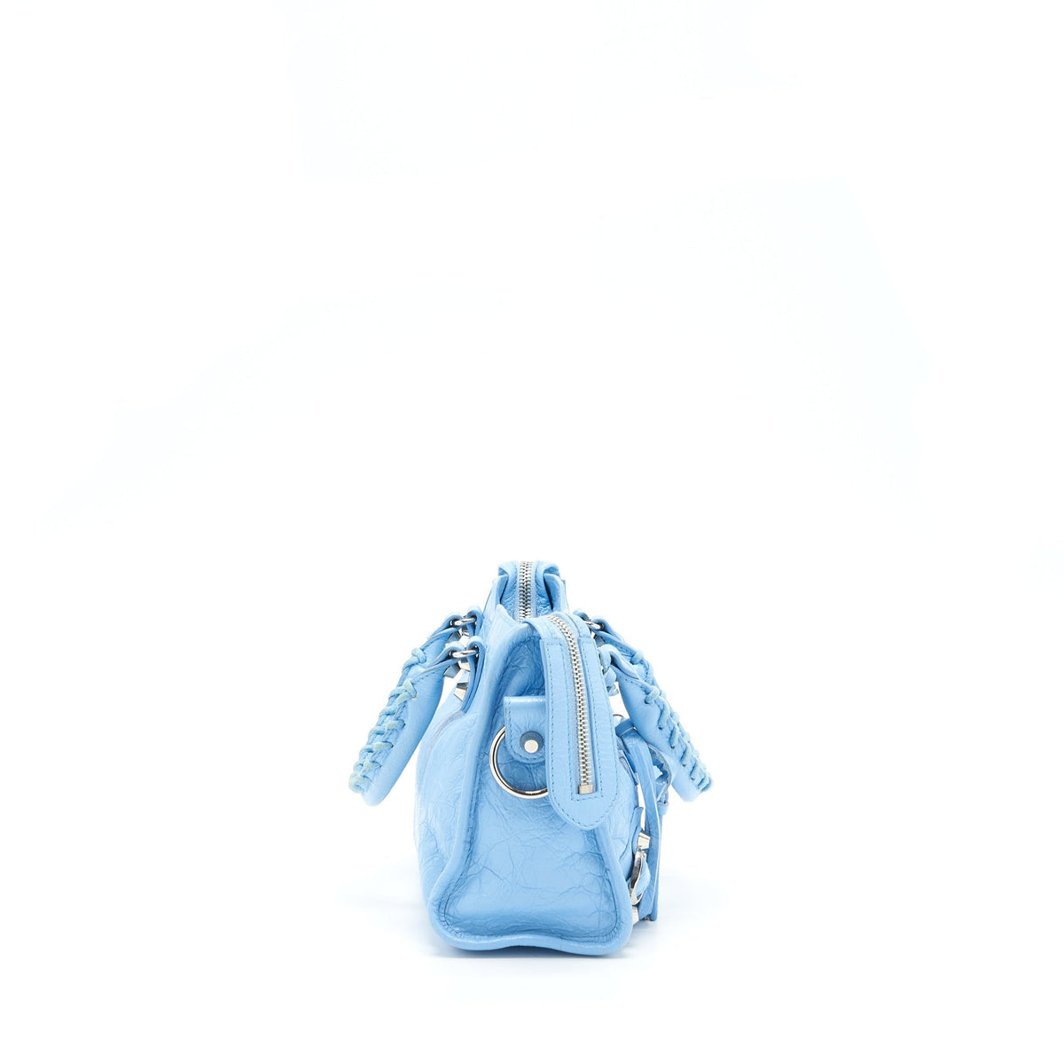 balenciaga Mini City Bag Light Blue SHW