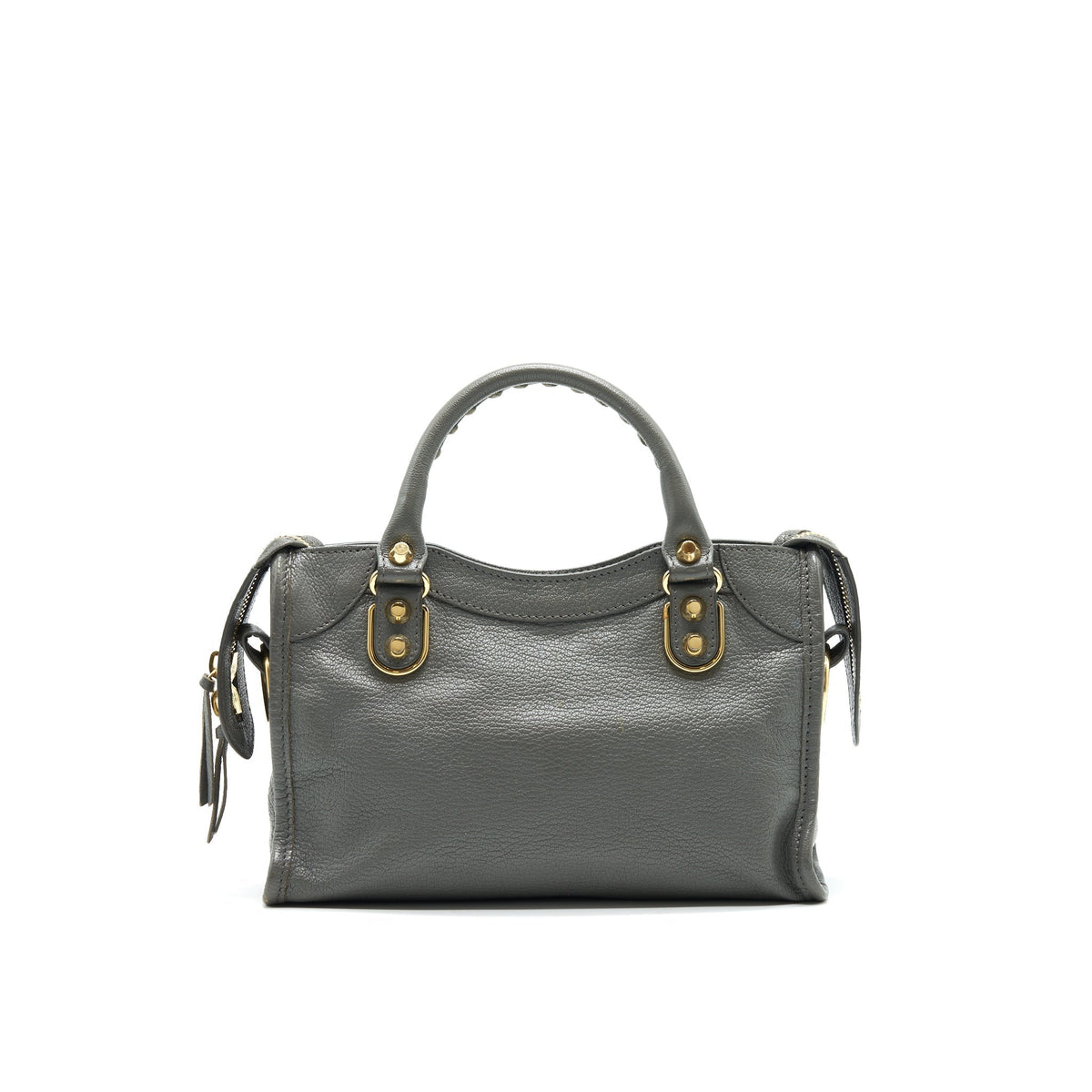 balenciaga Mini City Bag Grey with GHW