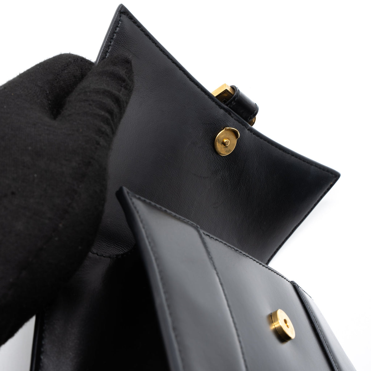 balenciaga Hourglass XS Calfskin Black GHW