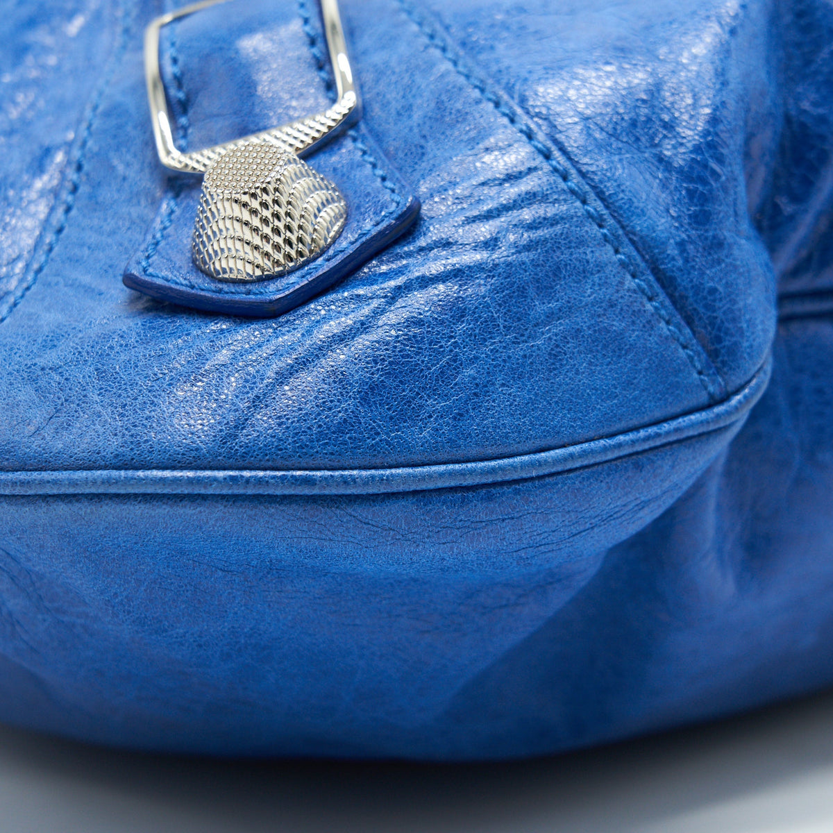 balenciaga Motocross Giant Brief Bag Blue SHW