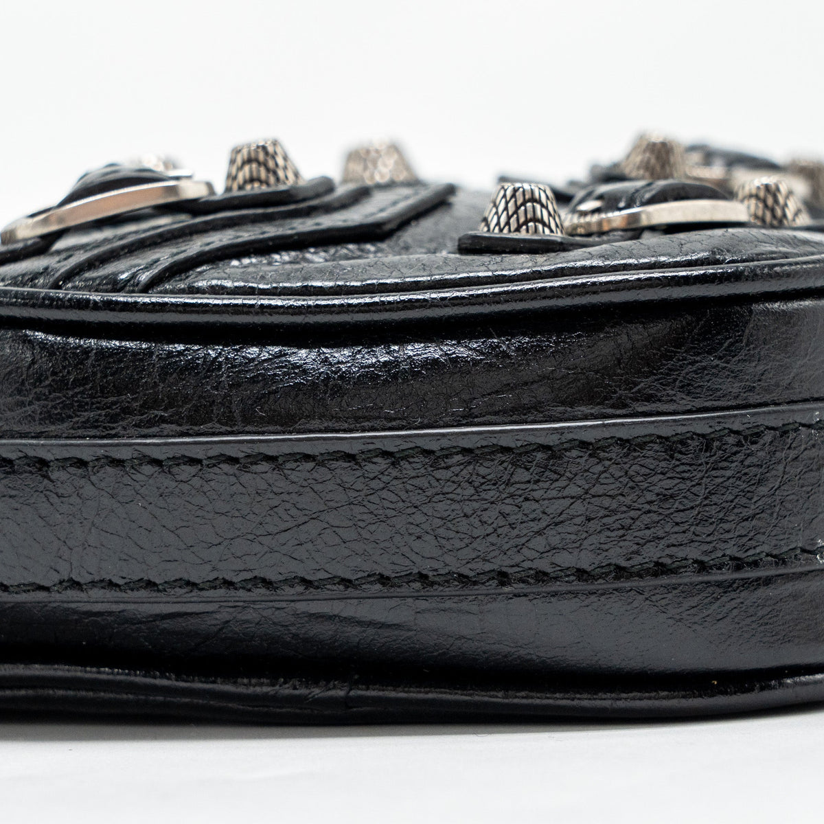 balenciaga Le Cagole Heart Mini Bag Lambskin Black SHW