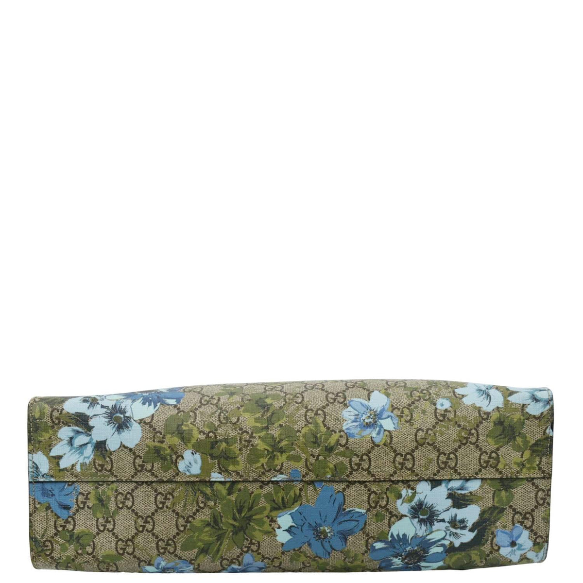 GUCCI GG Print Floral Supreme Tote Bag Blue 419582