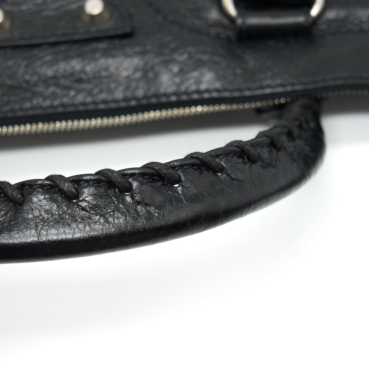 balenciaga Top Handle Vertical Tote Bag Black SHW