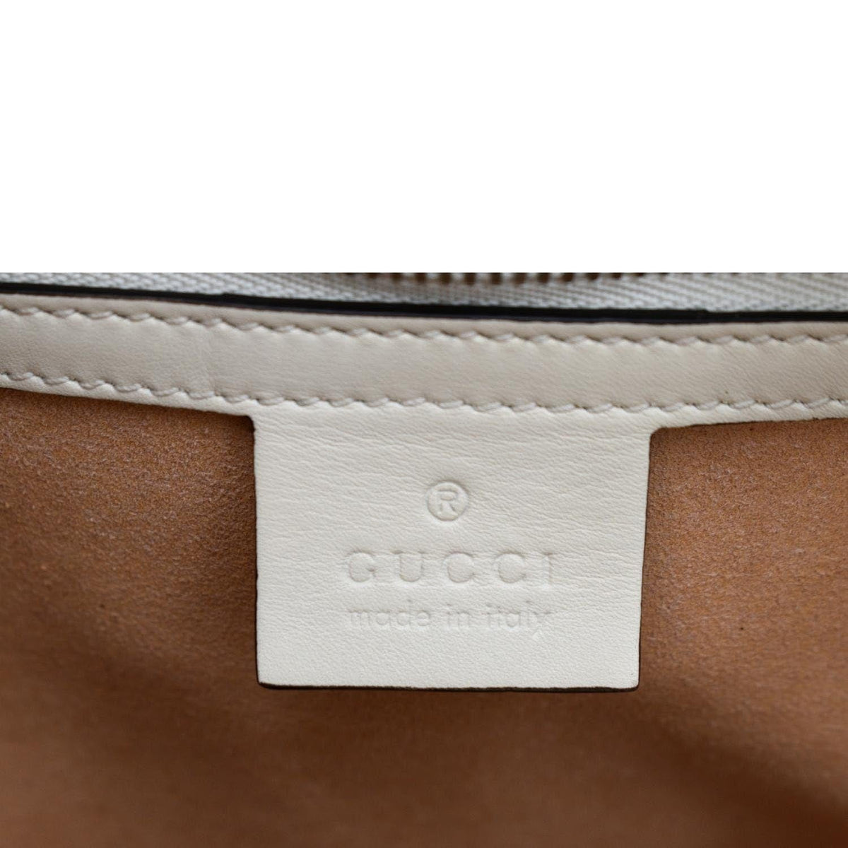 GUCCI Medium Dionysus Leather Tote Bag Ivory 444073
