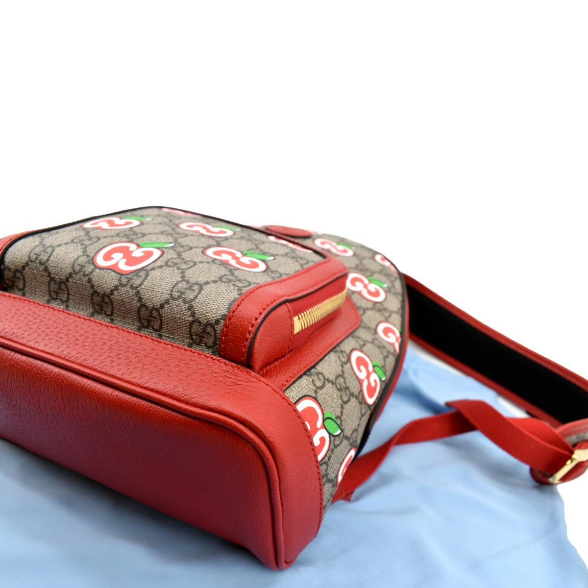 GUCCI Apple Small Interlocking GG Supreme Canvas Backpack Multicolor 601296