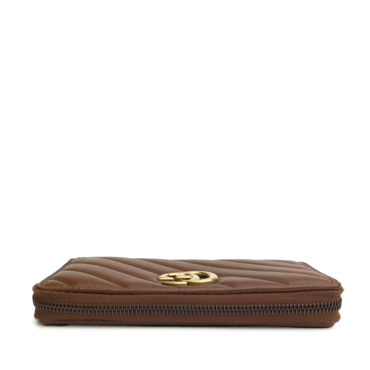 GUCCI GG Marmont Leather Zip Around Wallet Long Wallets