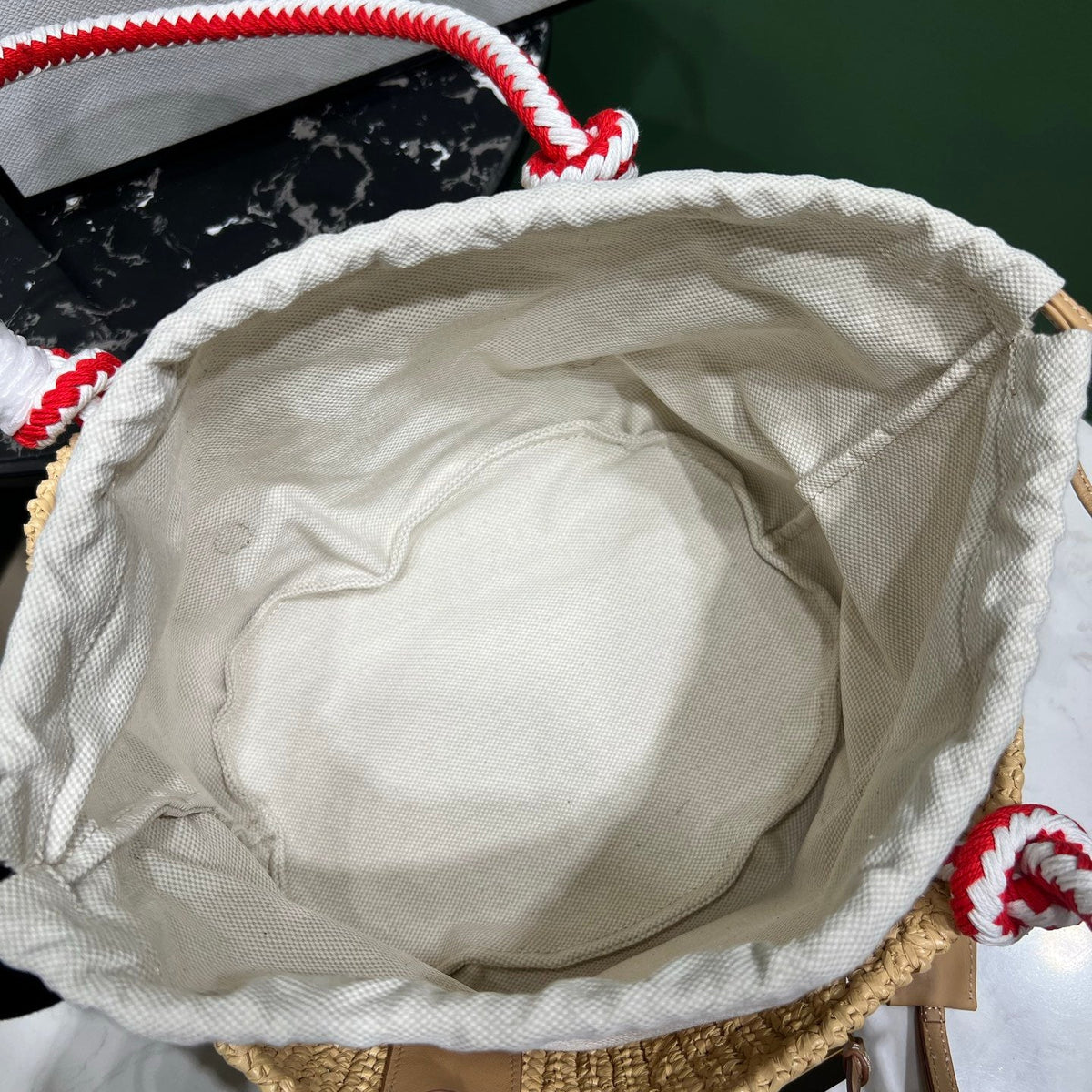 PD RAFFIA CROCHET BAG