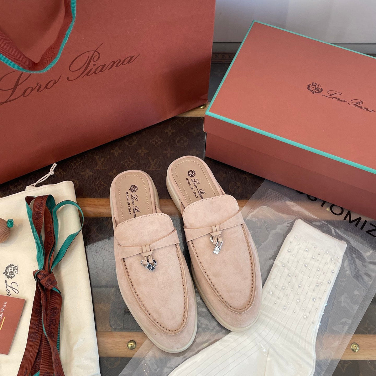 LORO P SUMMER CHARMS LOAFERS