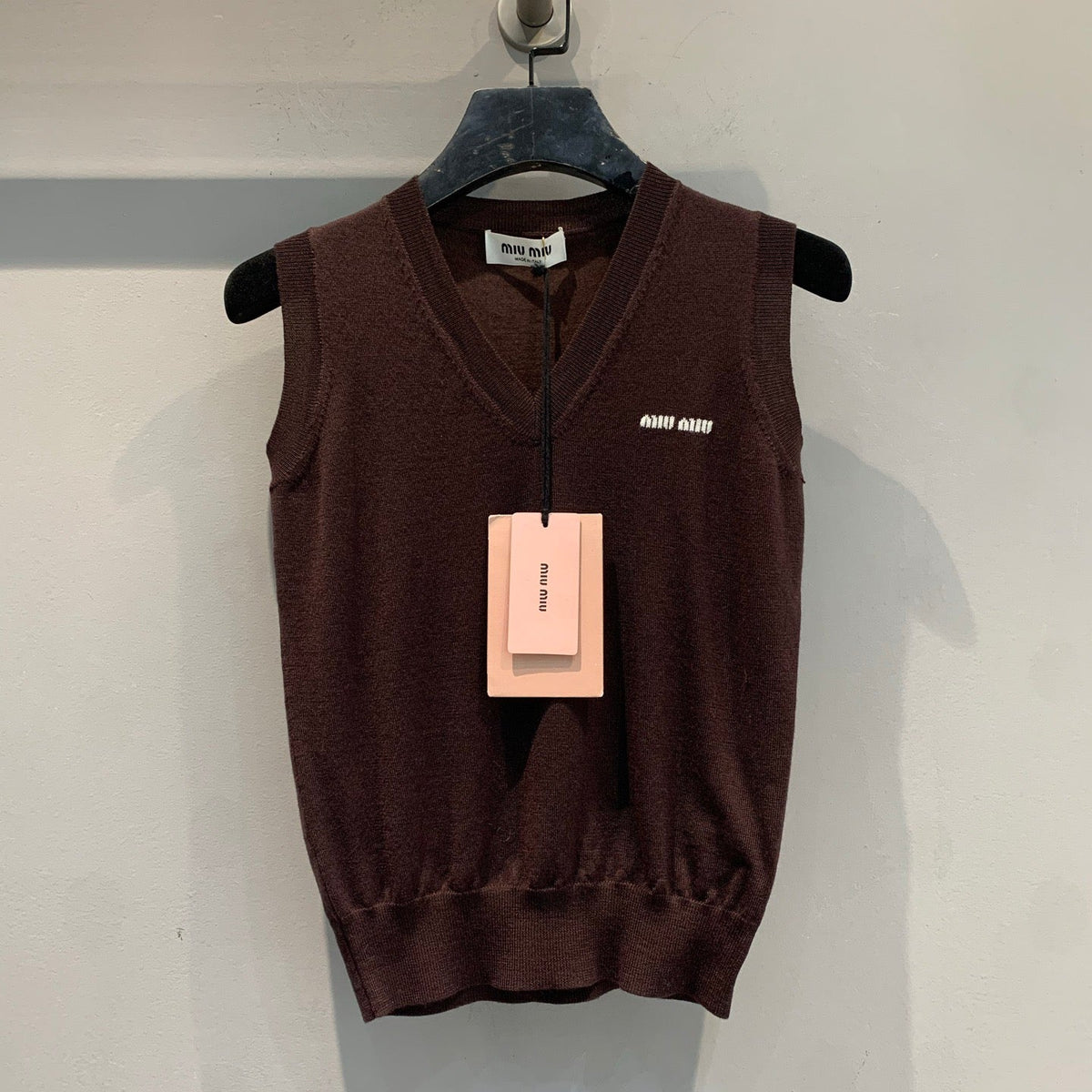 MIU M KNITTED VEST