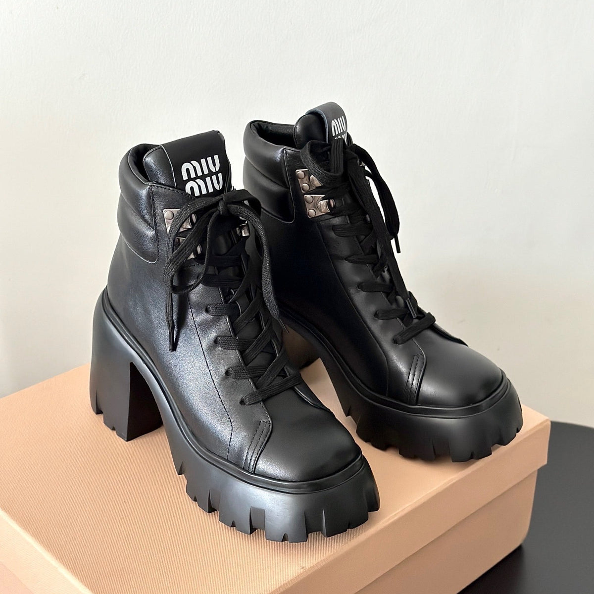MIU M BOOTS
