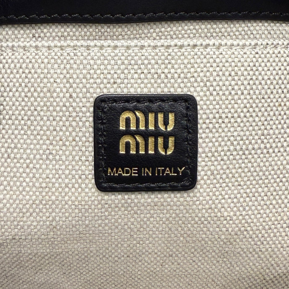 MIU M LEATHER BACKPACK