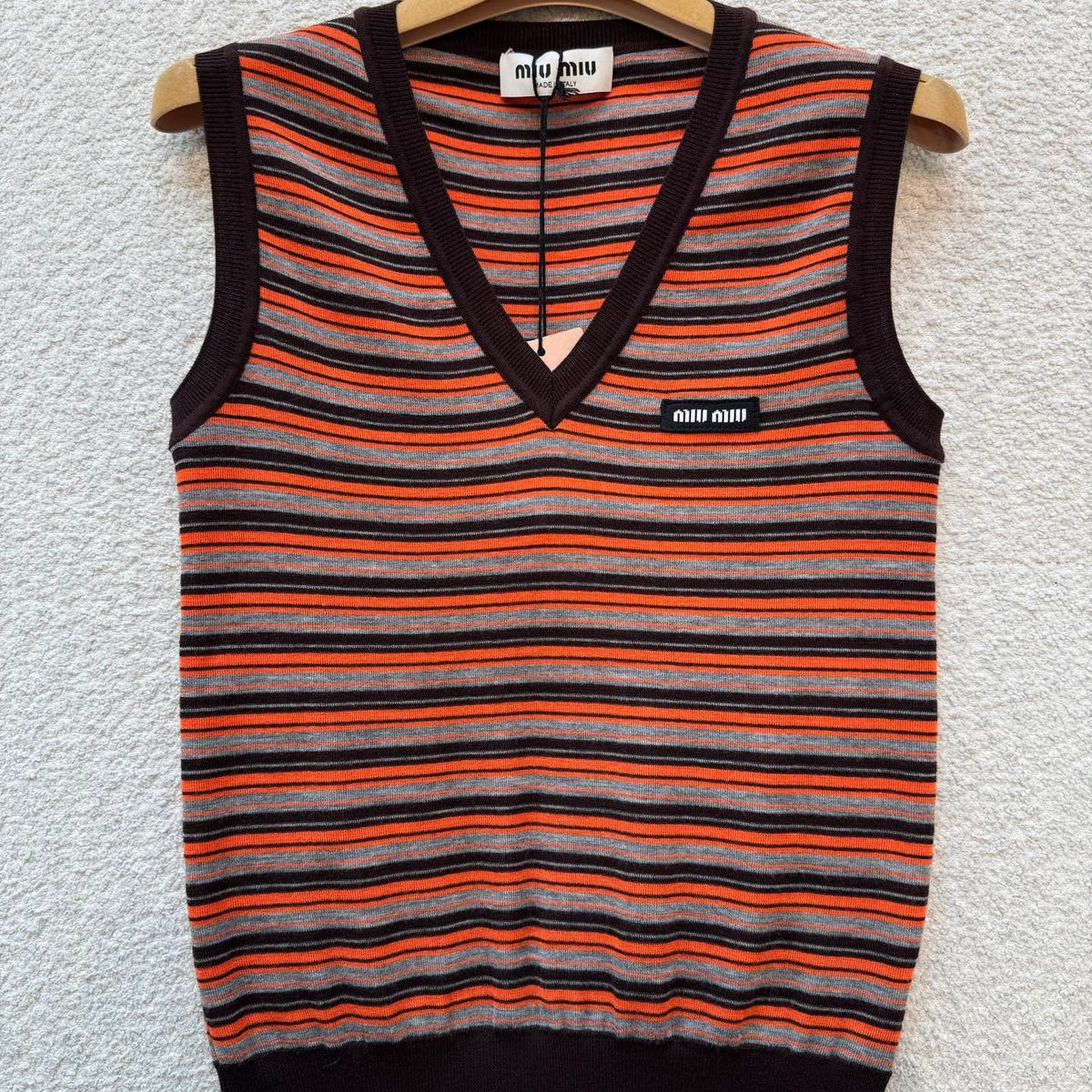 MIU M KNITTED VEST